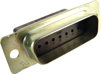 [RX1-11-11892] 15 Pin Gold Male Sub-D Crimp Connector