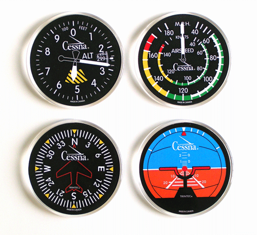 [RX1-13-04831] Cessna Round Acrylic Coaster