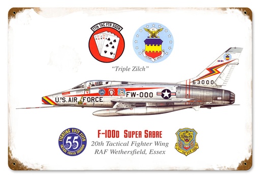 [RX1-13-08488] Super Sabre Metalsign 18X12