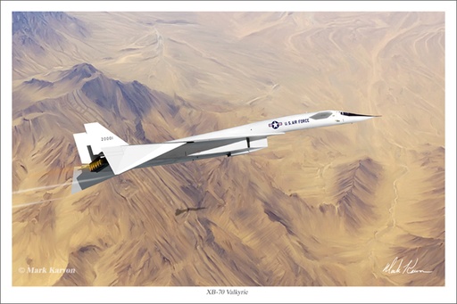[RX1-13-15475] Valkyrie-Mach 3 @ 70000 Ft-Art Print 16X24