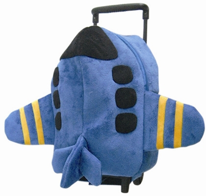 [RX1-13-16438] Blue Airplane Trolley Backpack