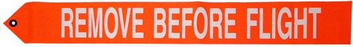 [RX1-13-16572] Remove Before Flight White On Orange 3 X 21