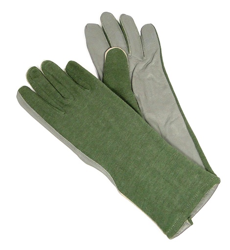 [RX1-13-17929] NOMEX FLIGHT GLOVES SAGE GREEN SIZE 7