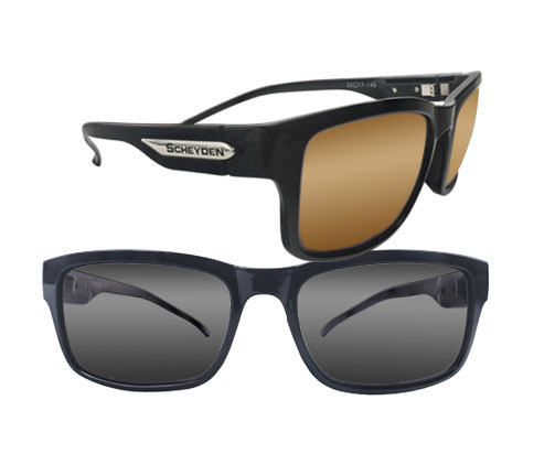 [RX1-13-19036] Scheyden Fixed Gear Waylite Non-Polarized Sunglasses - Clear Frame/Gray CR39 Lenses