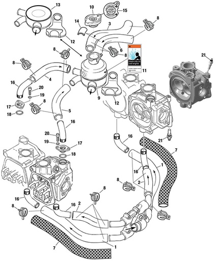 [RX1-15-02901] ROTAX 922-303 FLANGE