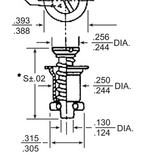 [RX1-2700-8] Camloc Fasteners 2700-8 Studs