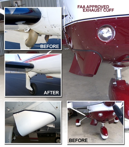 [RX1-05-04475] Cessna Exhaust Cuff 340