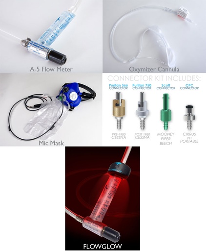 [RX1-05-14890] Precise Flight Pilotpack Personal Oxygen Pack