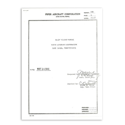 [RX1-05-21944] PA-15/17 Flight Manual 15/17Fm