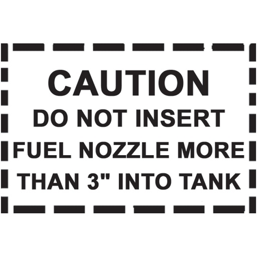 [RX1-09-42811] Caution Do No Insert Nozzle