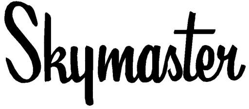 [RX1-09-43582] Skymaster Placard Black