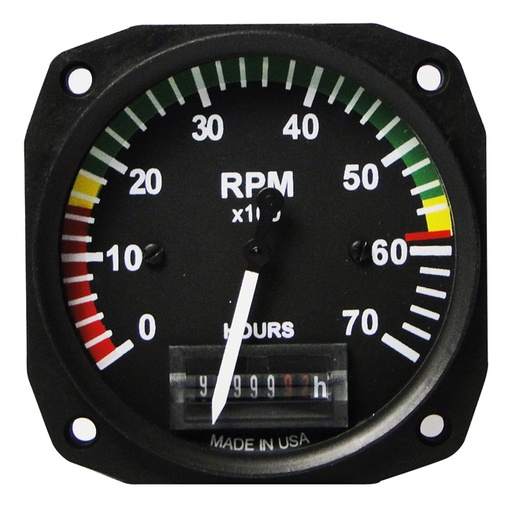 [RX1-10-04223] UMA 3-1/8 Electric Tachometer 0-7000 RPM With MarkinGS Rotax 912 914