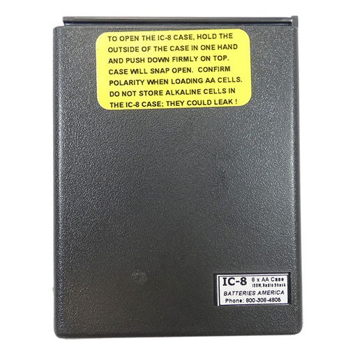 [RX1-11-08246] Ic 8 Aa 8 Cell Battery Case For Icom And Delcom Radios