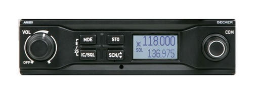 [RX1-11-14413] BECKER AR6203-122 VHF/AM TRANSCEIVER
