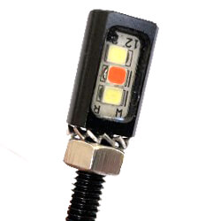 [RX1-11-18503] Red/White Panel Post Light 12V