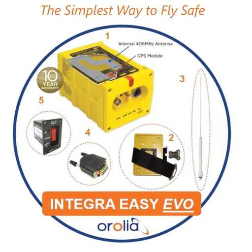 [RX1-11-18966] Kannad Integra Easy With Whip Antenna Evo USA