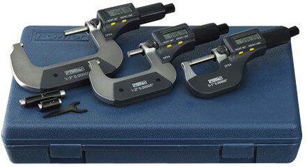 [RX1-12-03413] Electronic Micrometer Set 0-3 Water Resistant 54-860-103-0