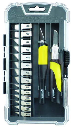 [RX1-12-04746] 18-PIECE HOBBY KNIFE SET