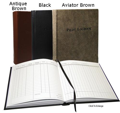 [RX1-13-02140] PRO PILOT LEATHR LOGBOOK-BLK