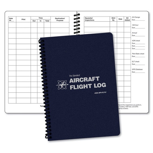 [RX1-13-03163] ASA Aircraft Flight Logbook