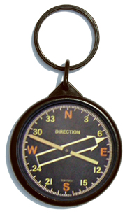 [RX1-13-10159] Vintage Round Keychain Gyro