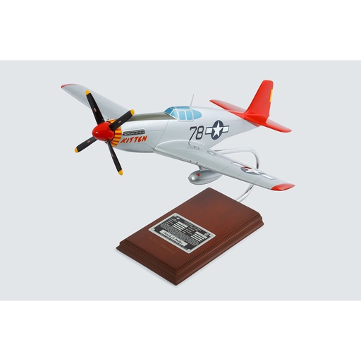 [RX1-13-10576] P-51C Tuskegee Kitten Signed By Charles Mcgee Model