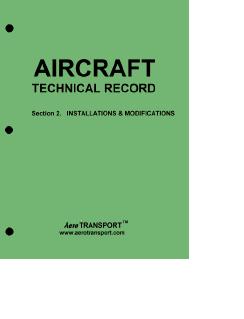 [RX1-13-12326] ATP Aircraft Technical Log Section 2 Record Of Installations