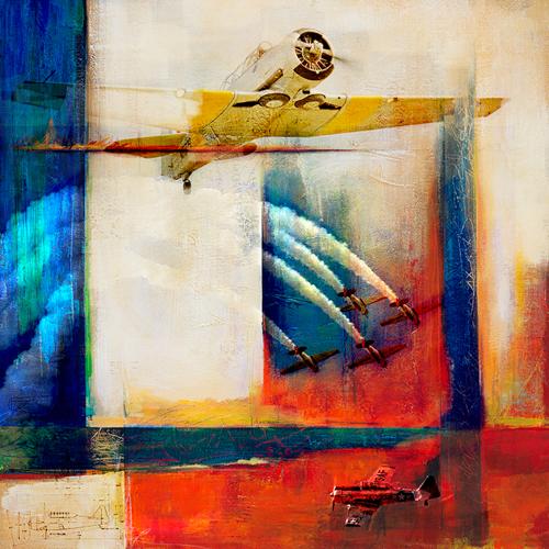 [RX1-13-13151] Martin Young Art North American T-6 Print 30X30