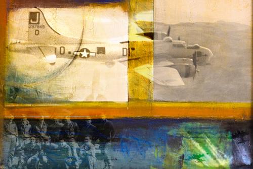 [RX1-13-13310] Martin Young Art Gable At The Waist B17 Print 45X30