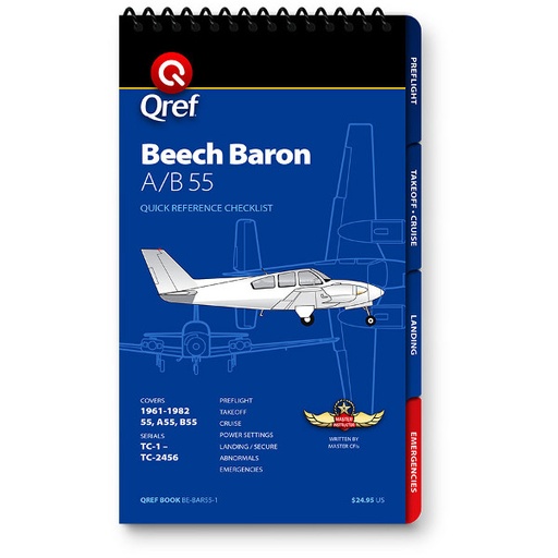 [RX1-13-15558] Beechcraft Baron A/B55 QREF Book
