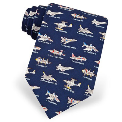 [RX1-13-16602] Tie American Fighter Jet Navy