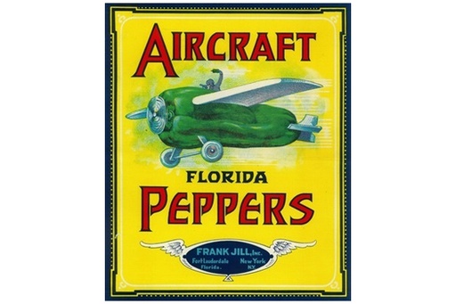 [RX1-13-17735] Ft. Lauderdale Aircraft Pepper Postcard