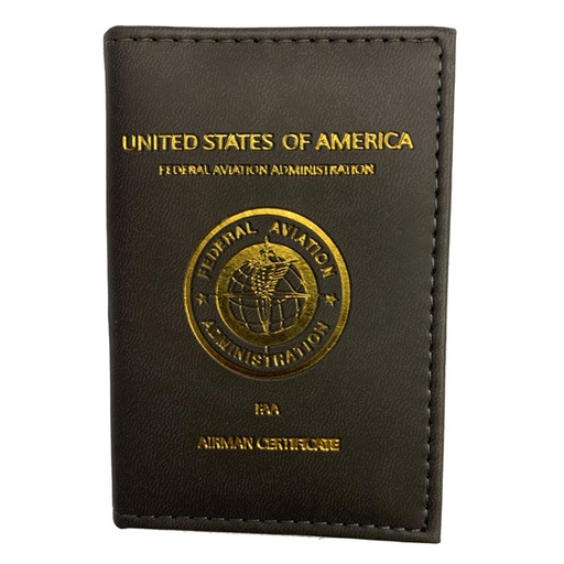 [RX1-13-19713] Airman Certification Wallet With FAA Symbol
