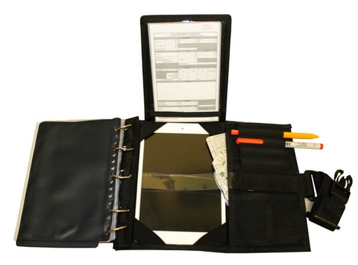 [RX1-13-19808] W-4 Mini iPad Kneeboard Black For Use Without Case