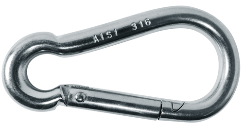 [RX1-15-06051] STAINLESS STEEL SRING HOOK 3/8"
