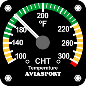 [RX1-15-08392] Rotax 912Ul CHT Gauge 2.25 100-300 F
