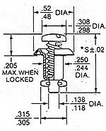 [RX1-2600-6] Camloc Fasteners 2600-6 Studs