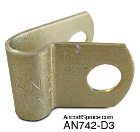 [RX1-AN742-D3] Clamps Plain AN742-D3 Alum