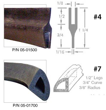[RX1-05-01500] Rubber Channel & Molding