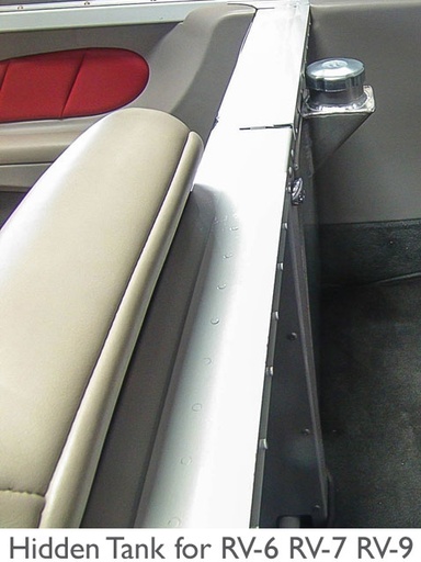 [RX1-05-11540] SMOKE SYSTEM 4.25 GAL HIDDEN OIL TANK FOR RV-6-7-9 TIP CANOPY STYLE - TANK ONLY