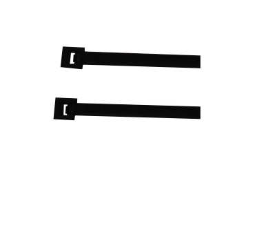 [RX1-05-14879] Tanis Cable Tie - 8 Inch Long 40 Lb Black Heat Stabilized (Bundle of 40)