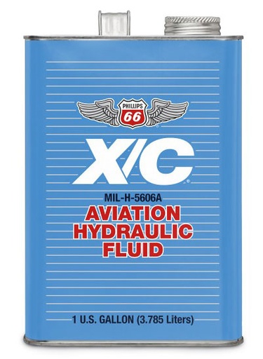 [RX1-08-13851] Phillips 66 X/C 5606A Aviation Hydraulic Fluid Case Of 6 Gal