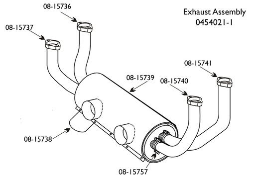 [RX1-08-15748] Aerotar C152 A152 Overhauled Riser Left Rear