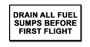 [RX1-09-00348] Drain All Fuel Sumps