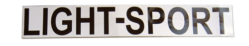 [RX1-09-00783] Light-Sport Decal For Lsa Wh/C