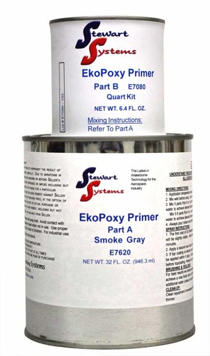[RX1-09-03068] 7620Stainless Steel Ekopoxy Smoke Gray Quart