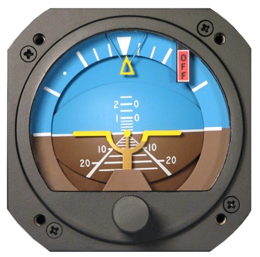 [RX1-10-03574] RC Allen 22-11F Vacuum Horizon Att Gyro 0 Degree Tilt 28V