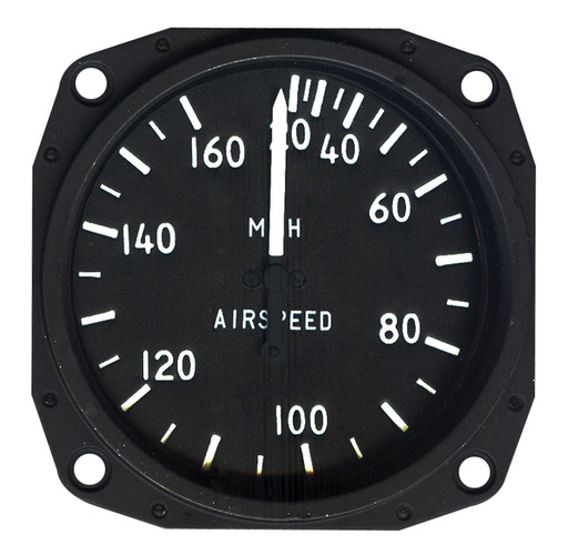 [RX1-10-05393] Skysports Non-TSO 3-1/8 Airspeed Indicator 20-160 MPH