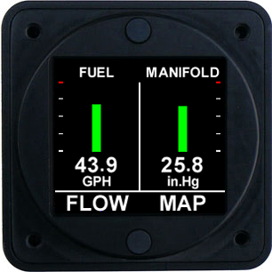 [RX1-10-05518] Aerospace Logic Manifold Pressure And Fuel Flow 60Gph