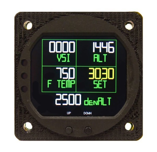 [RX1-10-06247] RADIANT DIGITAL ALTIMETER W/ LCD SCREEN FOR 2.25" MOUNT